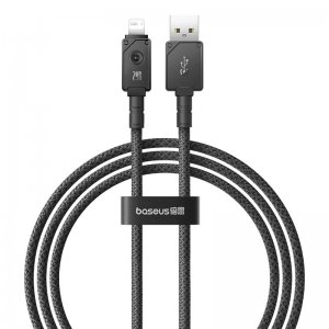 Кабель Baseus Unbreakable Series Fast Charging Data Cable USB to iP 2.4A 1m Cluster Black