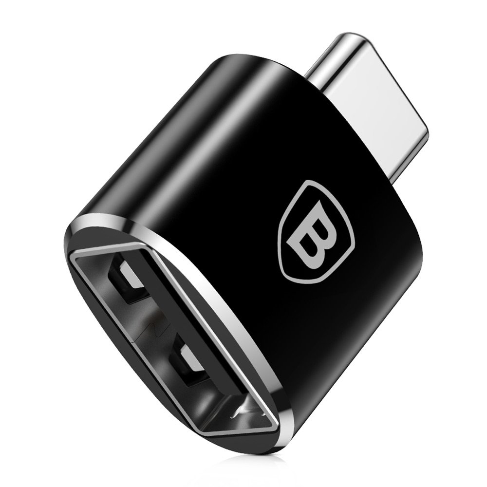 Переходник Baseus USB Female To Type-C Male Adapter Converter (CATOTG-01) чёрный