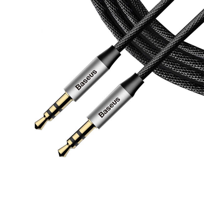 Аудиокабель Baseus Yiven Audio Cable M30 1M серебристый + черный