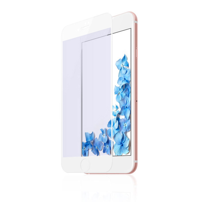 Защитное стекло Baseus 0.3mm All-screen Arc-surface Anti-bluelight белое для iPhone 7/8