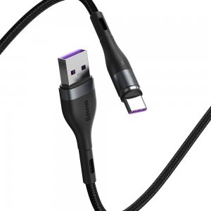 Кабель Baseus Zinc Magnetic Safe Fast Charging Data Cable USB to Type-C 5A 1m (CATXC-NG1)