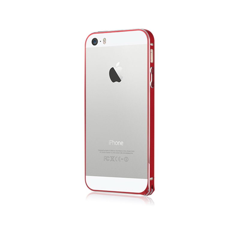 Бампер BASEUS Golden Light красный для iPhone 5/5S/SE